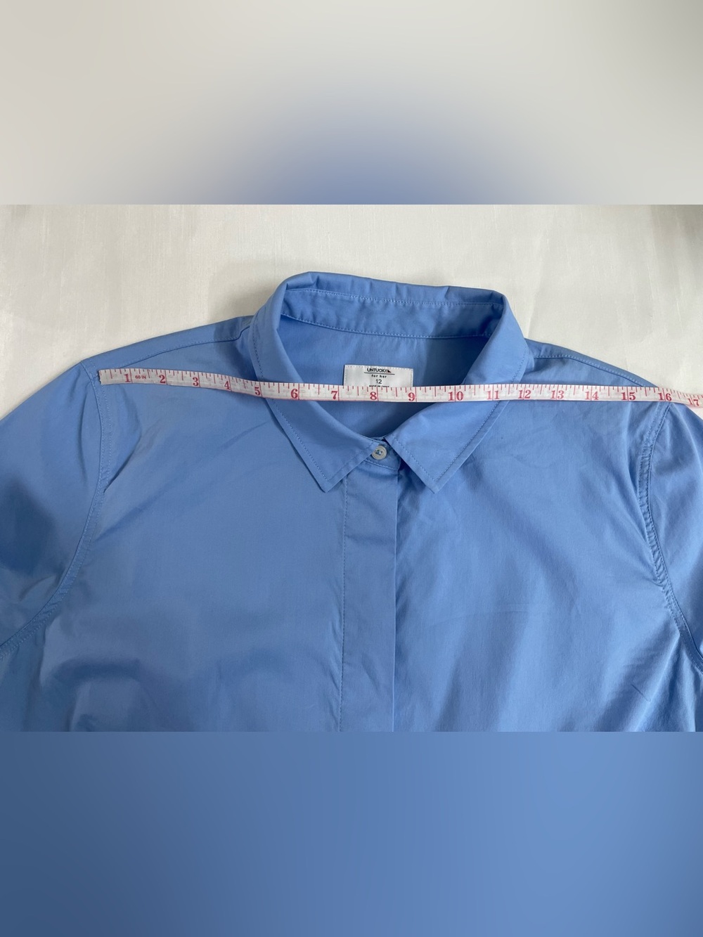 UNTUCKit Women's Stretch Cotton Colorblock Meryl Shirtdress Size 12 - Picture 12 of 16